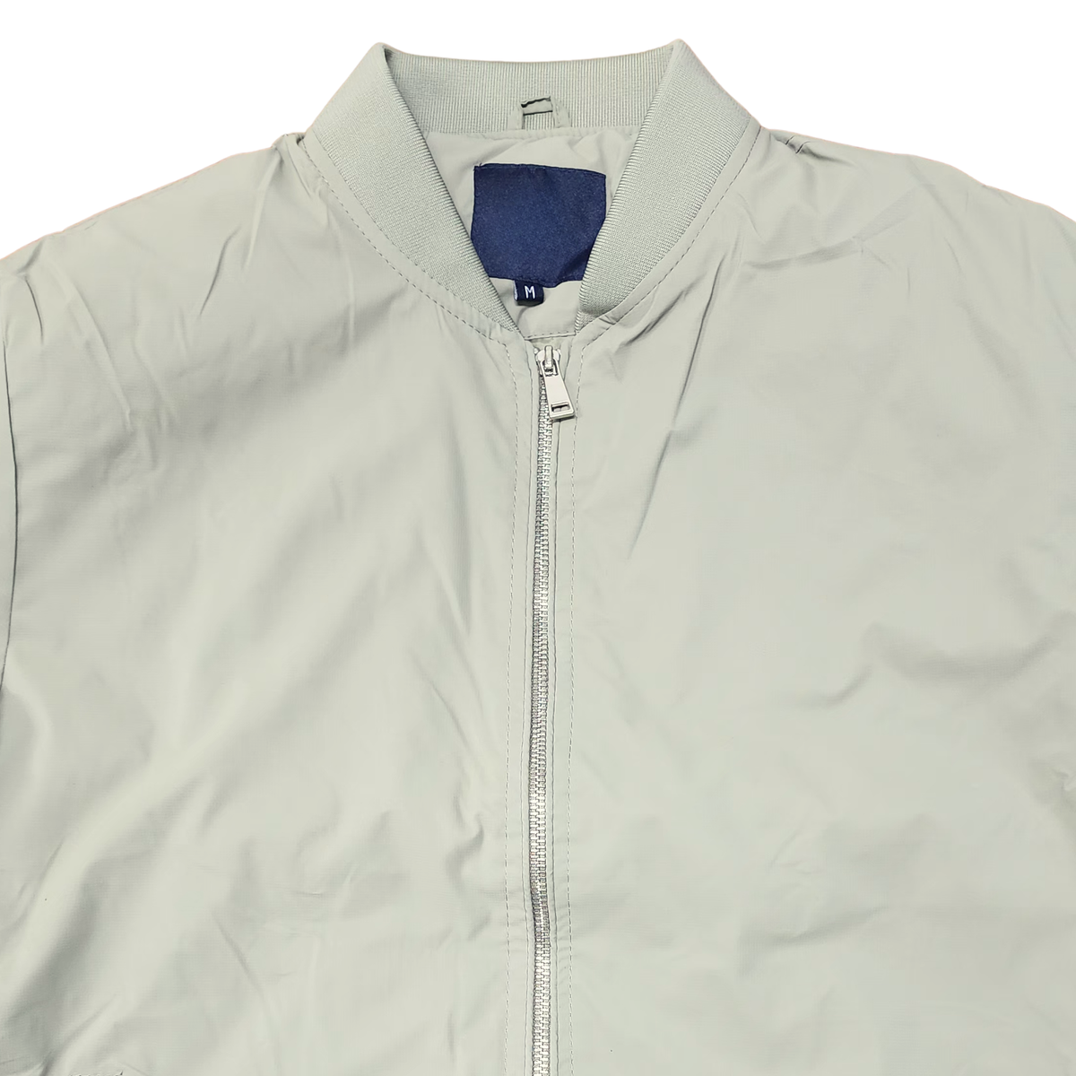 CASACA BOMBER ACOLCHADA COLOR VERDE MENTA