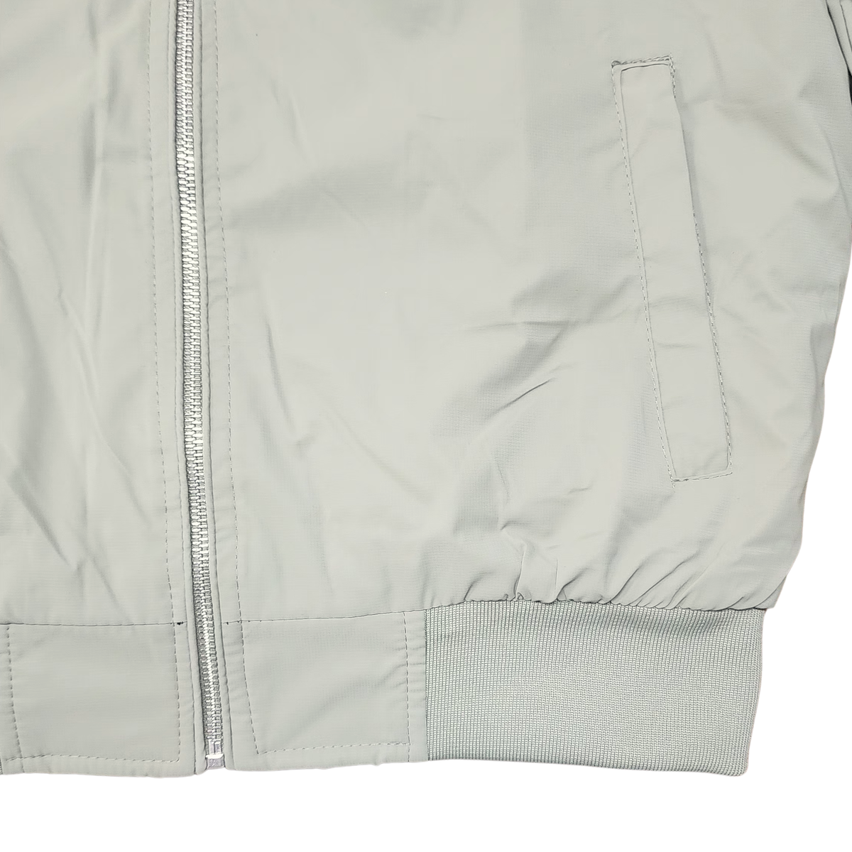 CASACA BOMBER ACOLCHADA COLOR VERDE MENTA