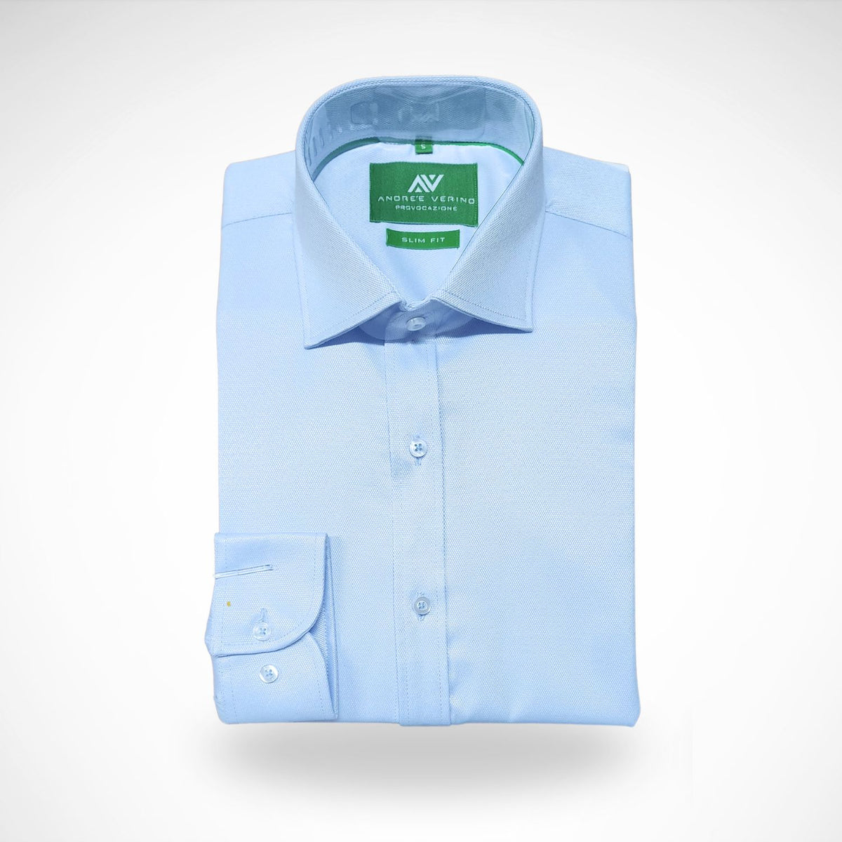 CAMISA ANDRE'E VERINO SLIMFIT - CELESTE LABRADO