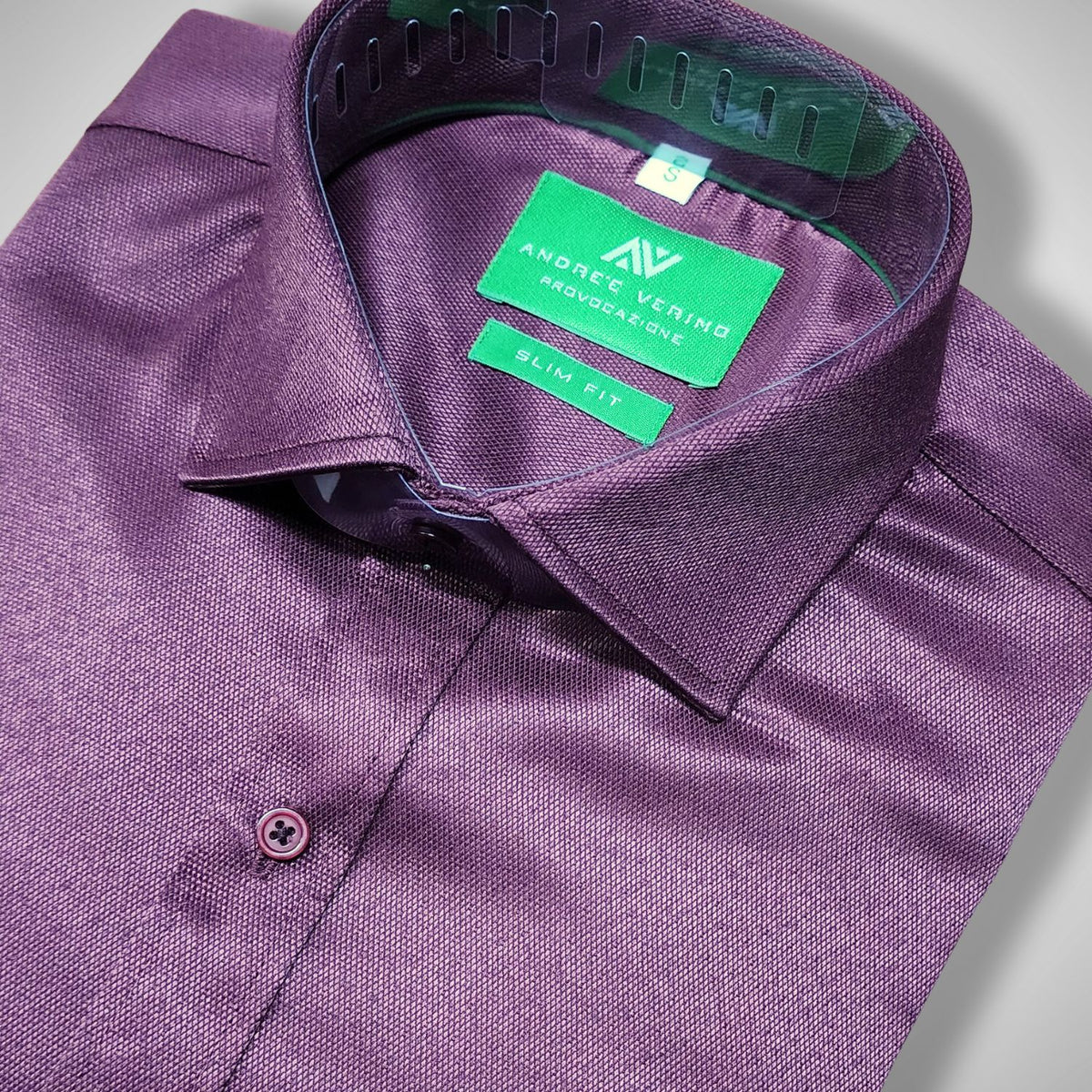CAMISA ANDRE'E VERINO SLIMFIT - VINO LABRADO