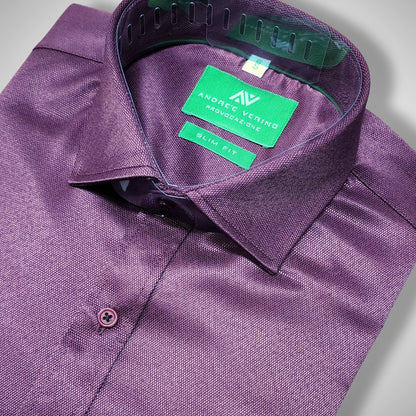CAMISA ANDRE'E VERINO SLIMFIT - VINO LABRADO