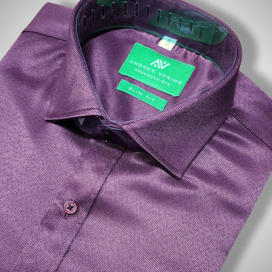 CAMISA ANDRE'E VERINO SLIMFIT - VINO LABRADO
