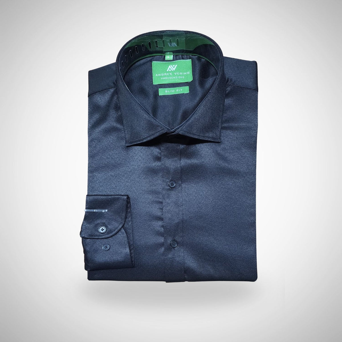 CAMISA ANDRE'E VERINO SLIMFIT - NEGRO LABRADO