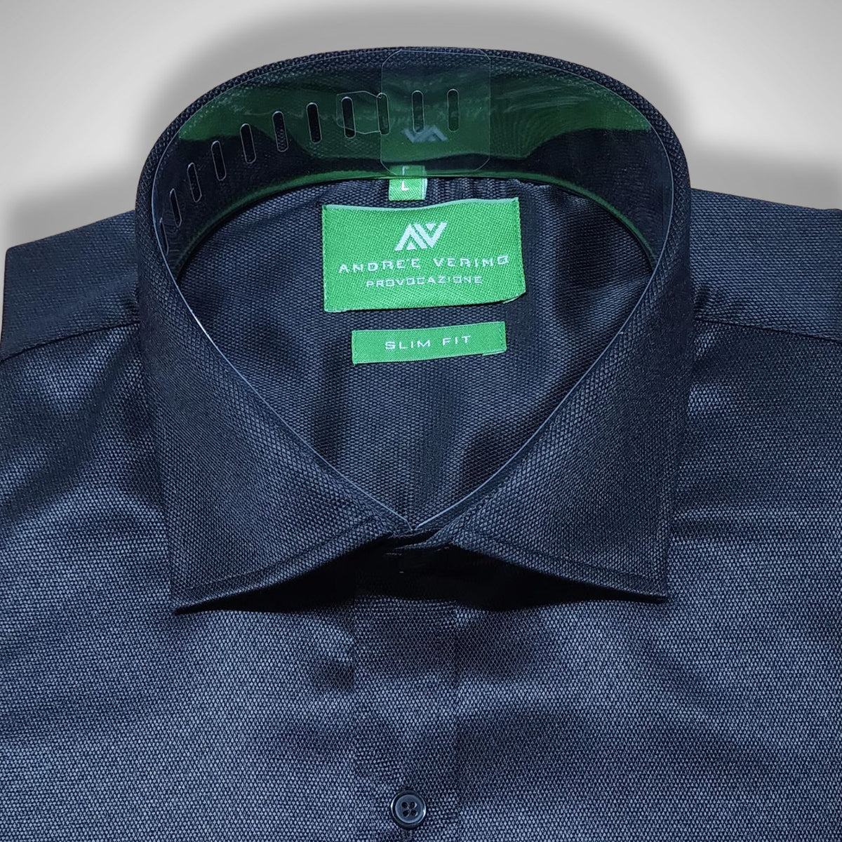 CAMISA ANDRE'E VERINO SLIMFIT - NEGRO LABRADO