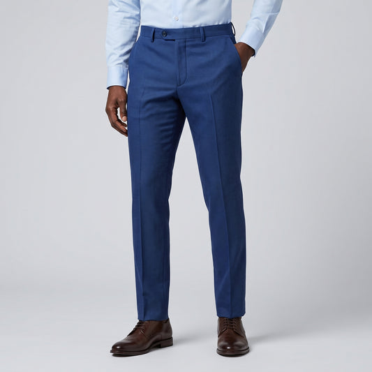 Pantalón sastre de vestir ModernFit color azul italiano
